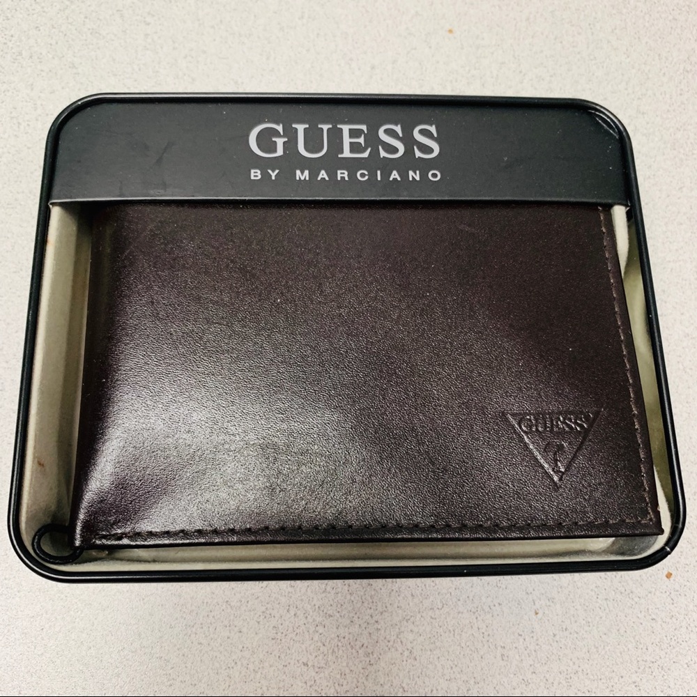 Guess Marciano Men’s Genuine Leather Wallet New